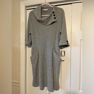 Signature  gray sweater dress large women’s